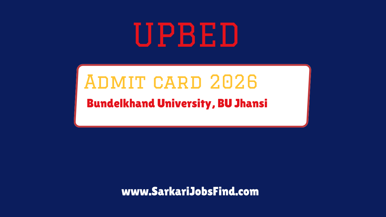 UPBED Admit Card 2026