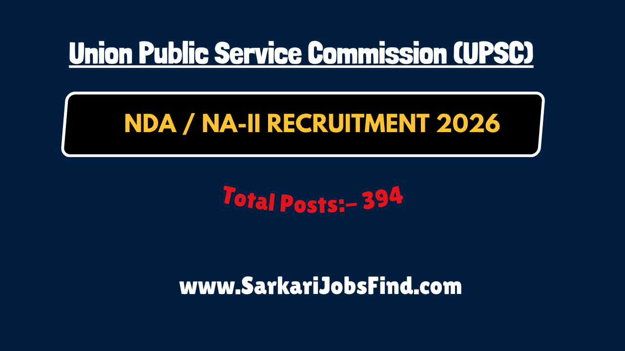 UPSC NDA / NA-II Recruitment 2026
