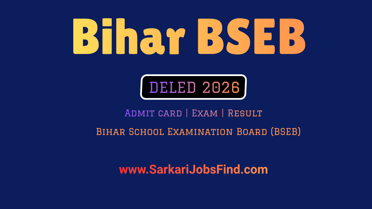 Bihar BSEB DELED Admit Card 2026