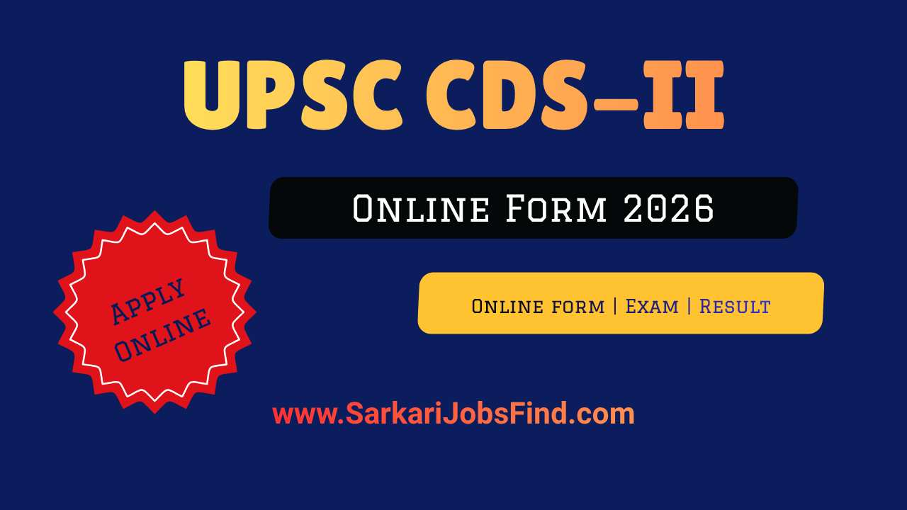 UPSC CDS-II Online Form 2026 451 Posts